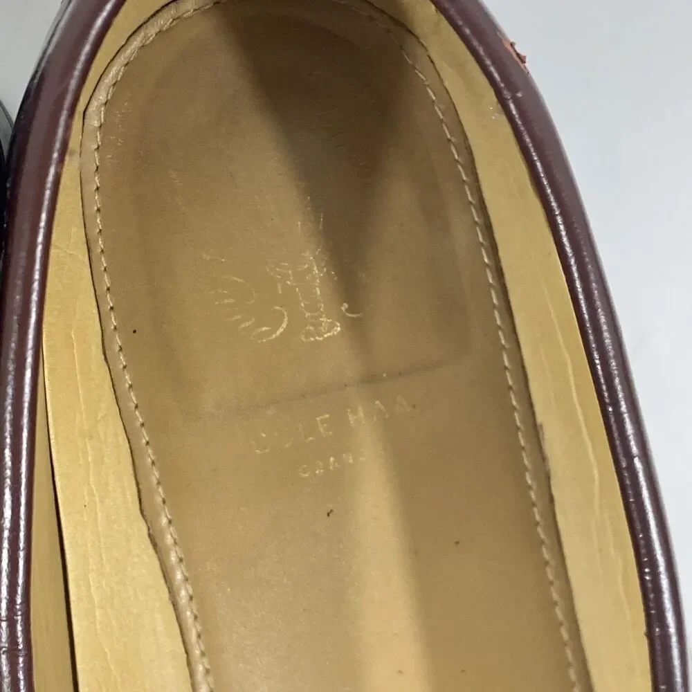 Vintage Cole Haan Pennyloafers Chestnut Brown‎ Leather 90s Preppy 10.5